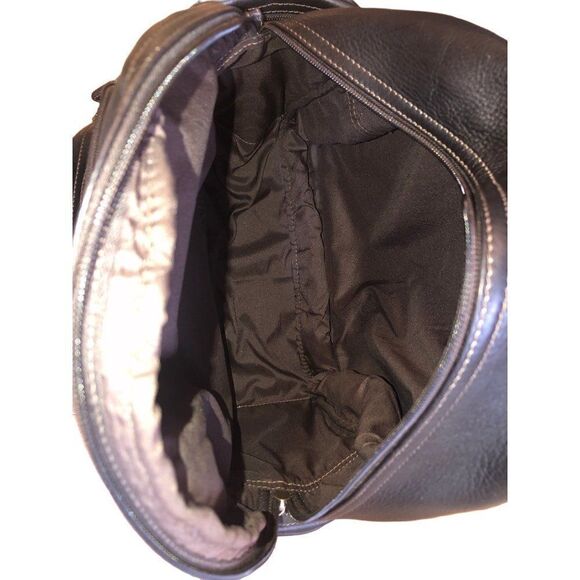 Dorado By Dilana- Premium Leather Backpack Extendable Brown - Picture 4 of 5